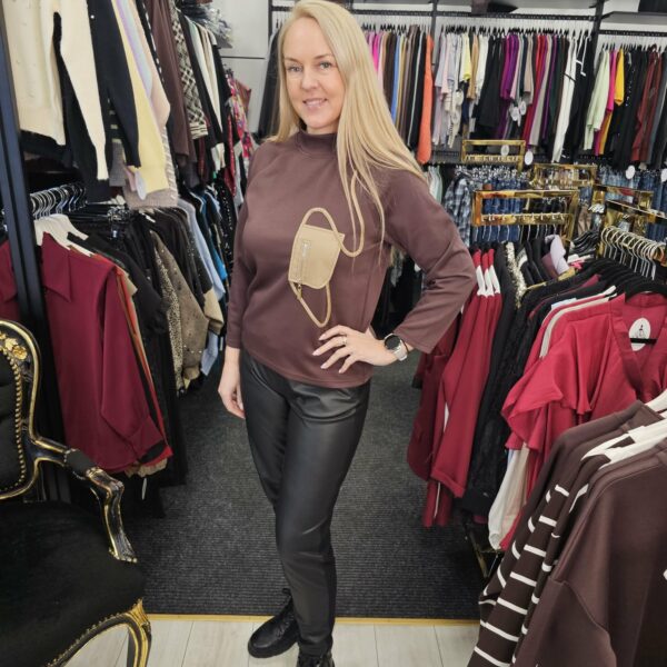 Bliuzonas su imitacine kišene