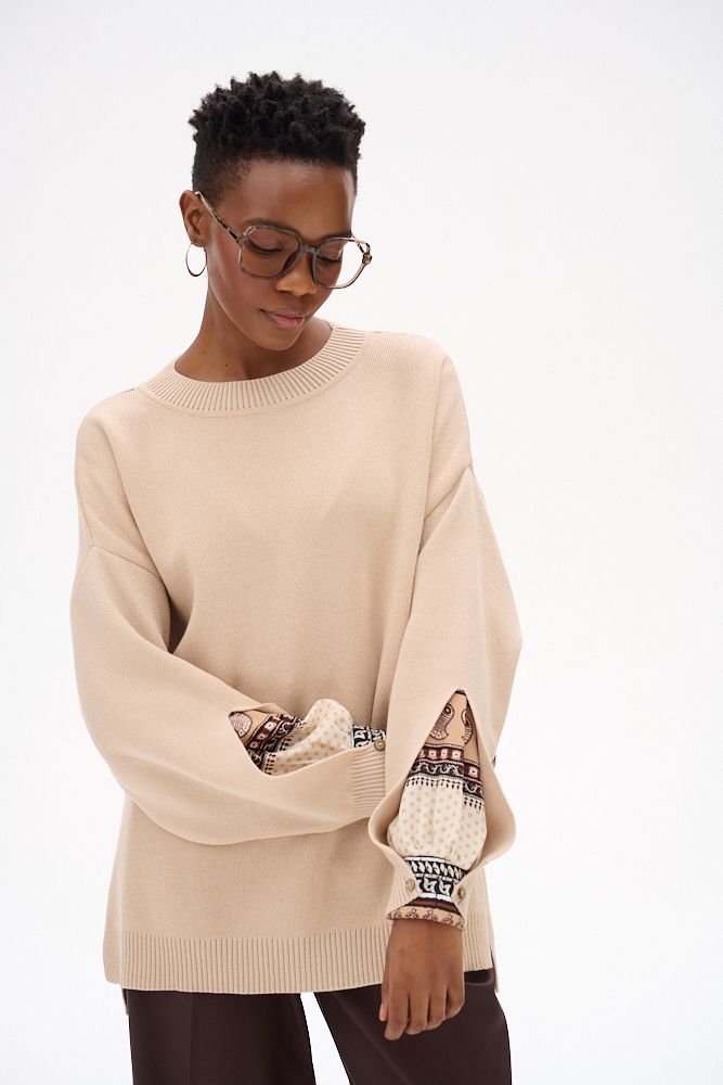 Bliuzonas su spalvotomis rankovėmis