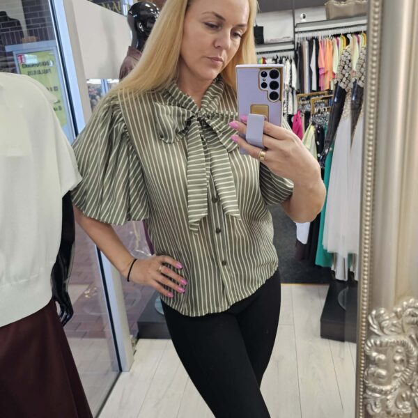 Marškiniai su pūstomis rankovėmis